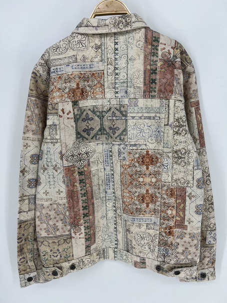 Artisan Patchwork Denim Jacket - Unique Design Masterpiece! - Image 3