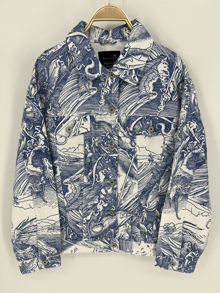 Artisan Patchwork Denim Jacket - Unique Design Masterpiece! - Image 5