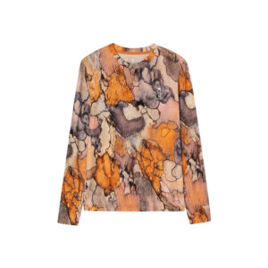 Printed Knitted Women's Long-Sleeve T-Shirt